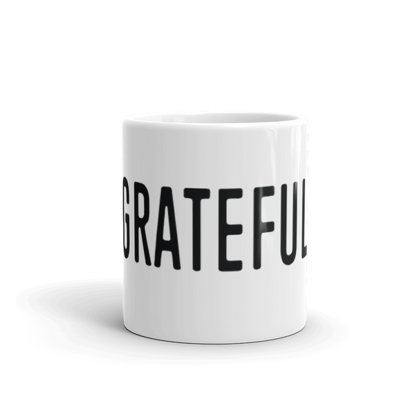 Grateful - White Ceramic Mug