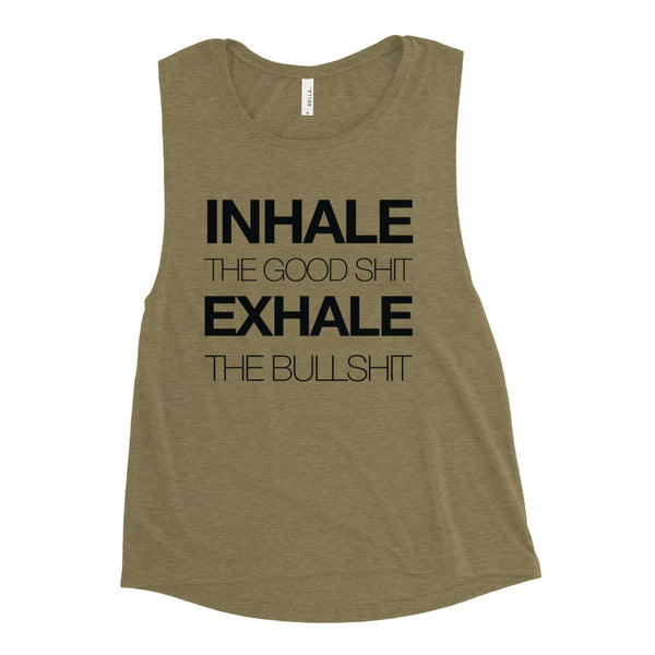 Inhale - Exhale Ladies’ Muscle Tank