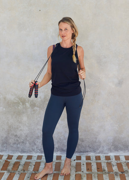 Movers High Waist Legging Dark Blue Grey