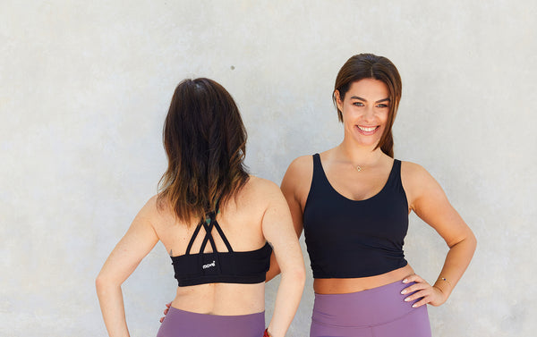 Move Cross Top Sports Bra White