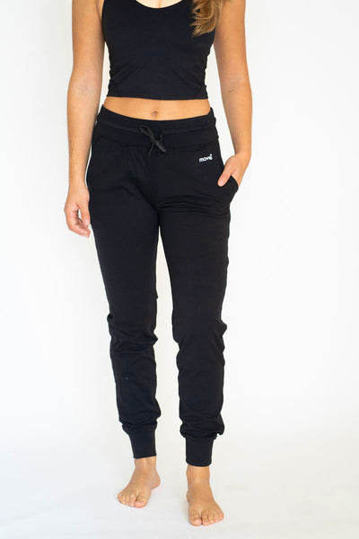 Chillax High Rise Jogger Black