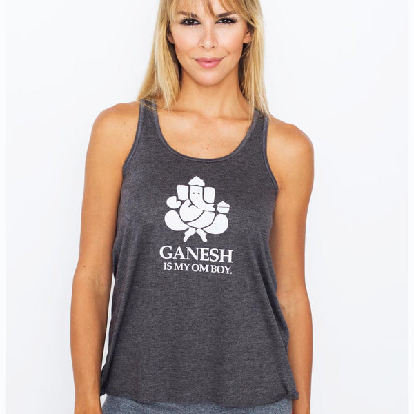 Ganesh is my Om Boy - Women's Flowy Racerback Tank