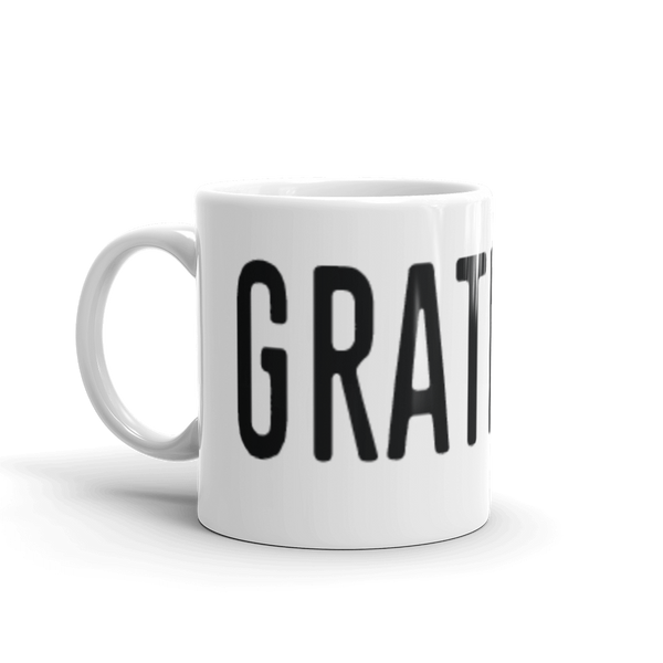 Grateful - White Ceramic Mug