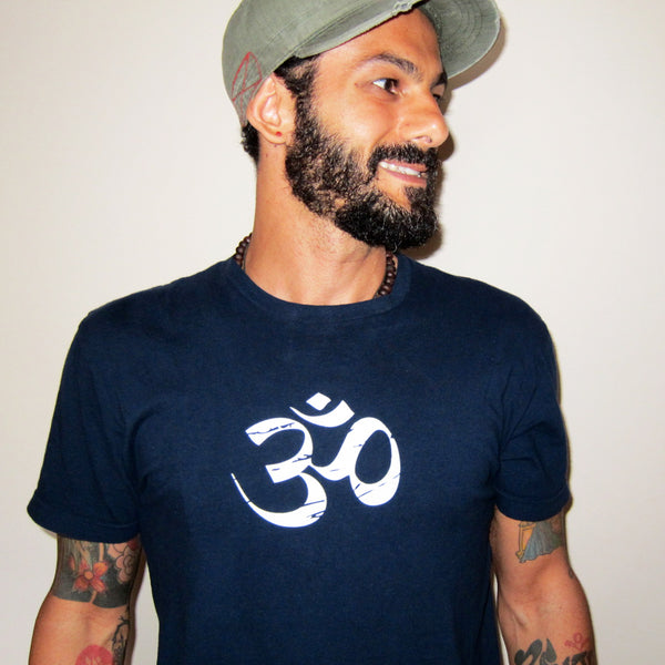 Vintage Om - Unisex Cotton T-shirt