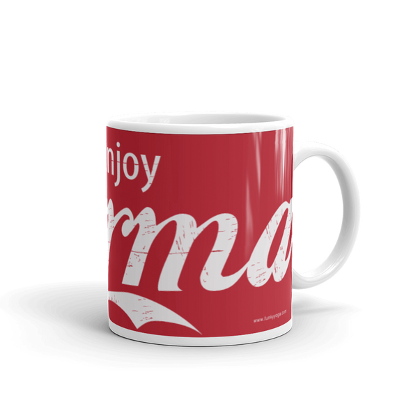 Enjoy Karma - White Ceramic Mug