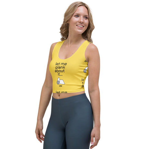 Let Me Plank Crop Top