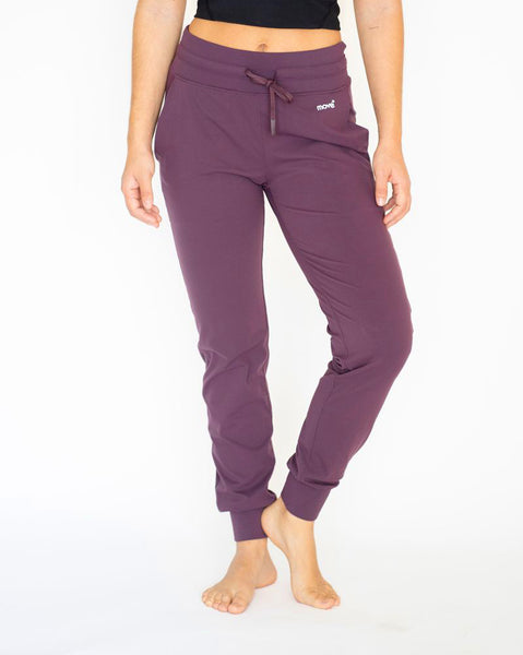 Chillax High Rise Jogger Eggplant