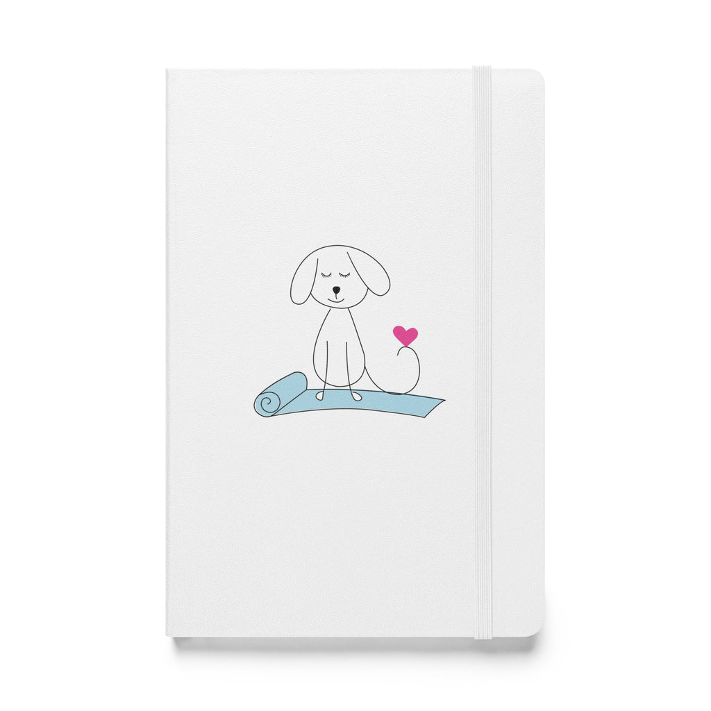 Yoga Dog - Hardcover bound notebook