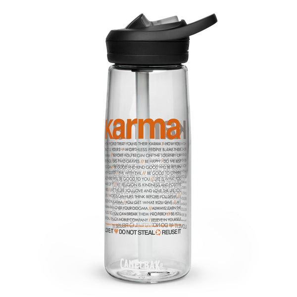 Karma Quotes - Sports water bottle