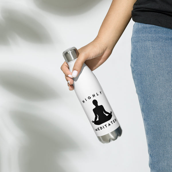 Highly Meditated - Stainless steel water bottle