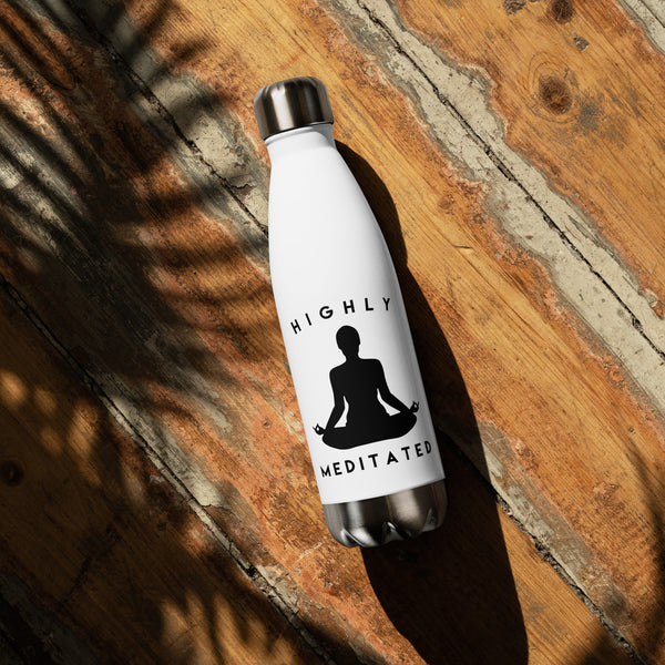 Highly Meditated - Stainless steel water bottle