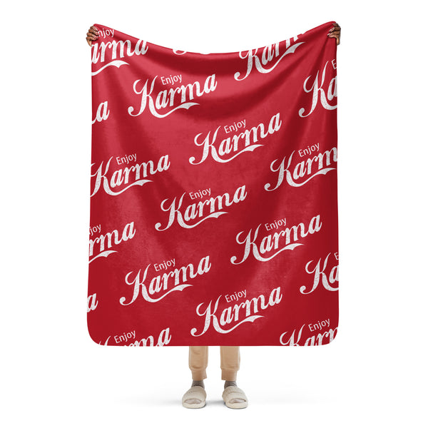 Enjoy Karma - Sherpa blanket