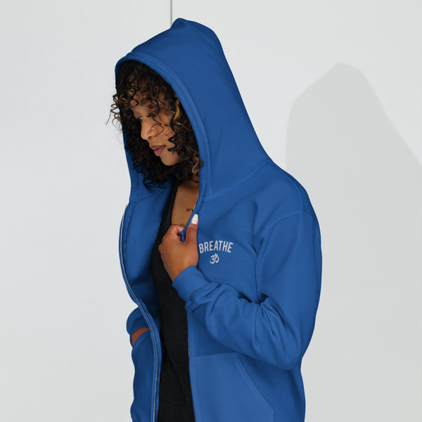 Breathe Om - Unisex heavy blend zip hoodie