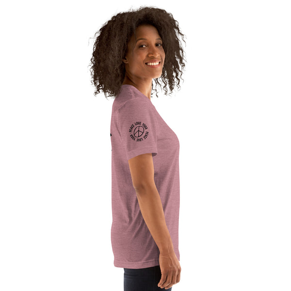 Peace Love Yoga - Unisex Cotton T-shirt