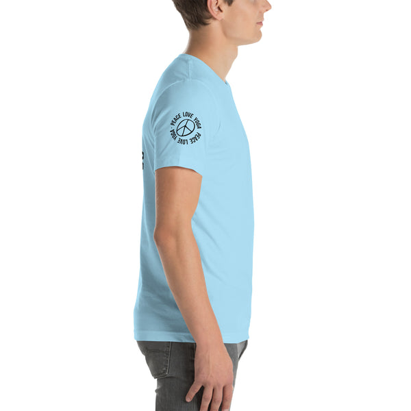 Peace Love Yoga - Unisex Cotton T-shirt