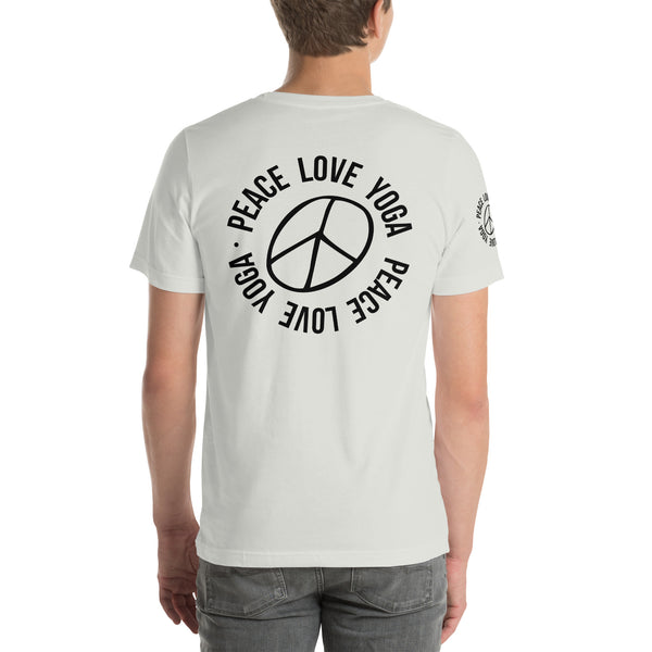 Peace Love Yoga - Unisex Cotton T-shirt