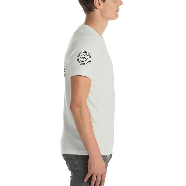 Peace Love Yoga - Unisex Cotton T-shirt