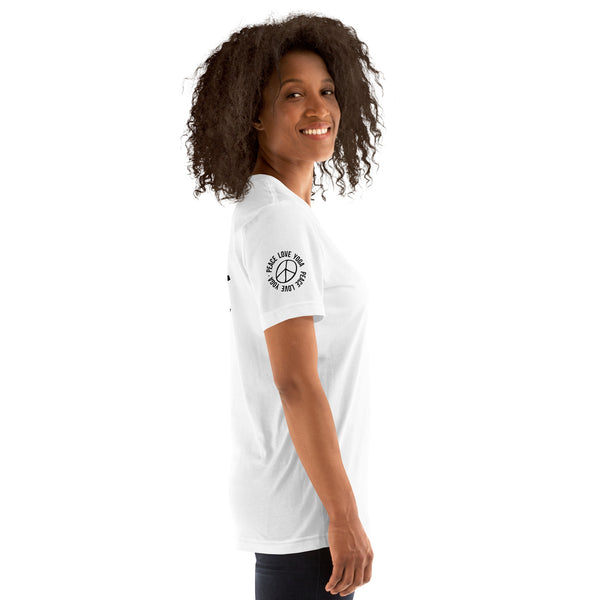 Peace Love Yoga - Unisex Cotton T-shirt