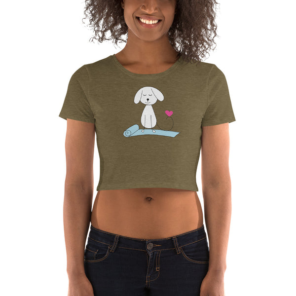 Yoga Dog - Women’s Crop Tee