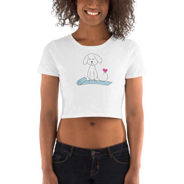 Yoga Dog - Women’s Crop Tee