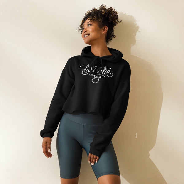 Breathe Tattoo - Fleece Crop Hoodie