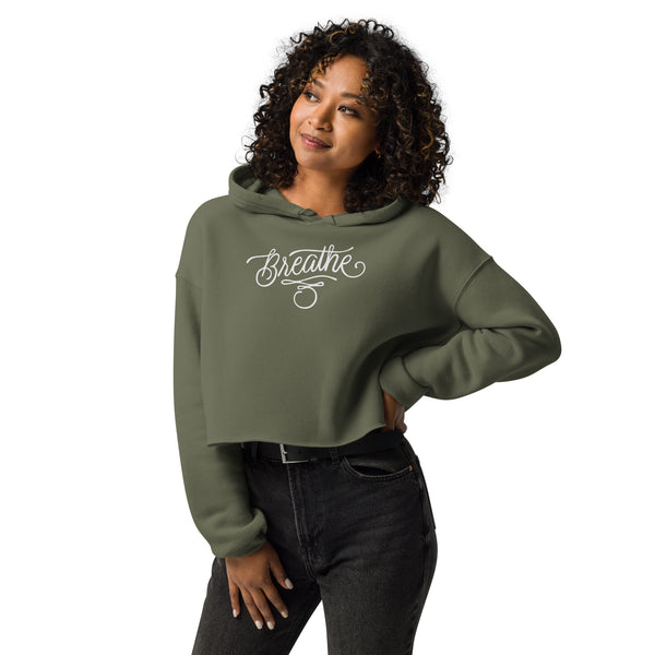 Breathe Tattoo - Fleece Crop Hoodie