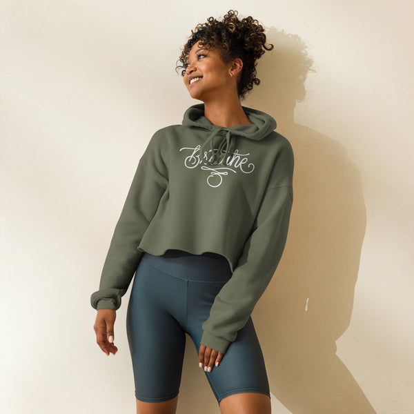 Breathe Tattoo - Fleece Crop Hoodie