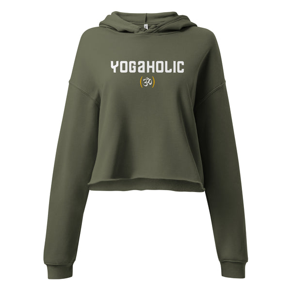 Yogaholic - Crop Fleece Hoodie